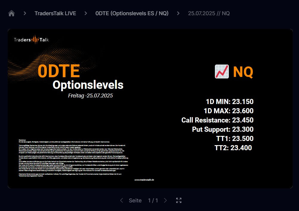 TradersTalk LIVE (Neukundenaktion)