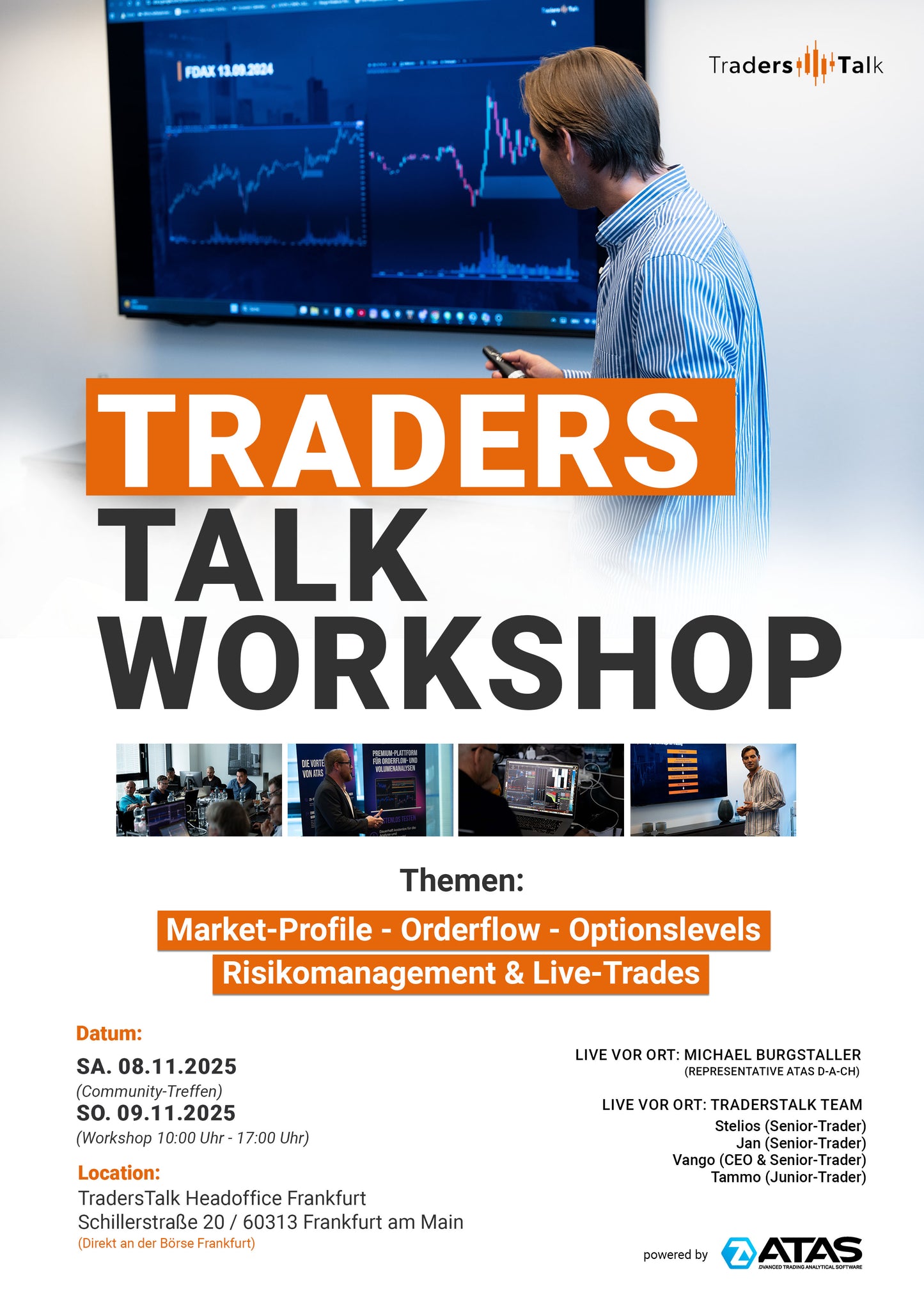 TradersTalk & Atas Workshop 08.11.2025 & 09.11.2025